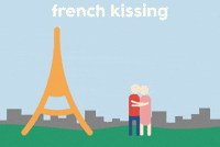 french kiss GIF