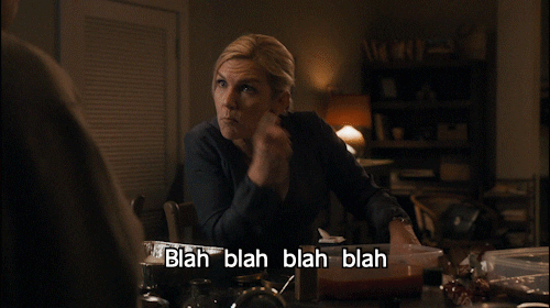 Blah Blah Blah Kim Wexler GIF by Better Call Saul