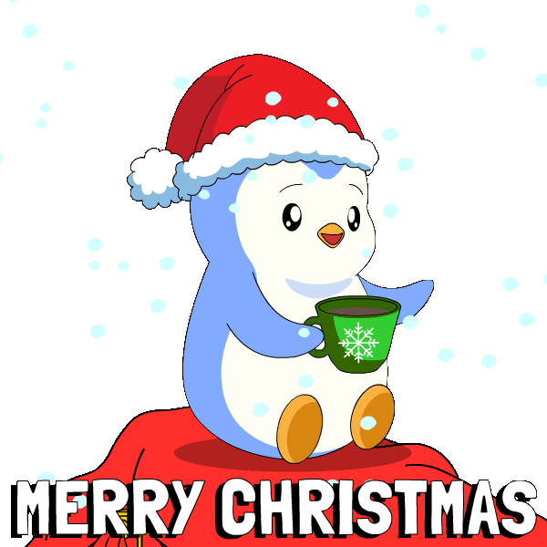 Merry Christmas Sticker by Pudgy Penguins