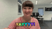 janinecoombes happy excited yay ecstatic GIF