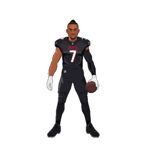 Point Up Atlanta Falcons Sticker by SportsManias