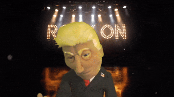 Donald Trump Rock GIF by Savvy Turtle