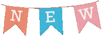 gretchenartwork new new post flag banner Sticker