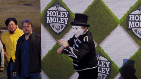 Mime Holey Moley GIF by ABC Network
