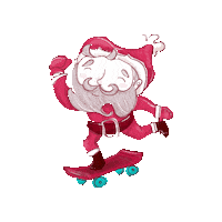 axelzapata santa axelzapatadesign santafun santaskate Sticker