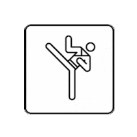 Kicking Martial Arts Sticker by SportsManias