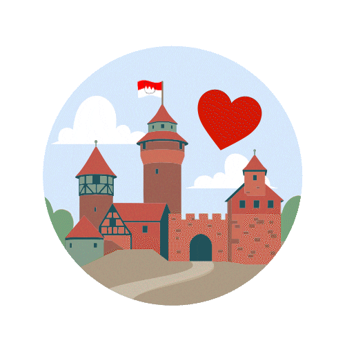 vgn_freizeit region nuremberg franken burg Sticker