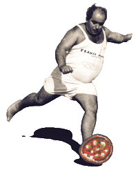 FrancoManca pizza greece franco francomanca Sticker