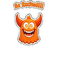 Happy Lets Go Sticker by Momo & Tulus