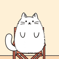 Bored White Cat GIF by MESA My Emotional Support Animal