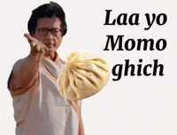 Rajesh Hamal Momo GIF