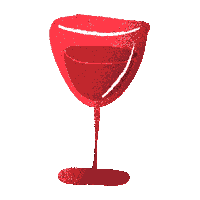 party wine Sticker