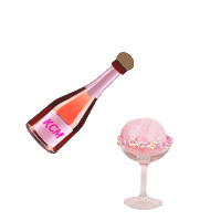 Party Pink Sticker by Kristina Mcinnis