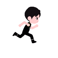 Army Running Sticker