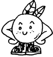 ellettcheyne orange drawing doodle wiggle Sticker