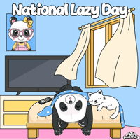 Sleepy Cat GIF by PandaPals