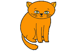 Happy Cat Sticker by Digitalgefluester