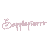 applepier pink apple applepie applepier Sticker