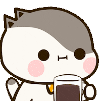 Katercat cat coffee kat kater Sticker