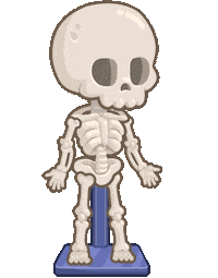 Dance Skeleton Sticker by Dopples World