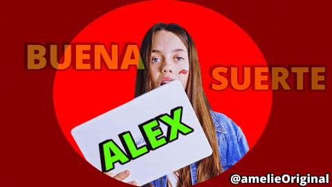 Alex Buena Suerte GIF by amelie