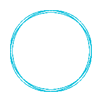 Blue Circle Sticker