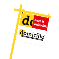 domiciliemakelaars sold makelaar verkocht house sold Sticker