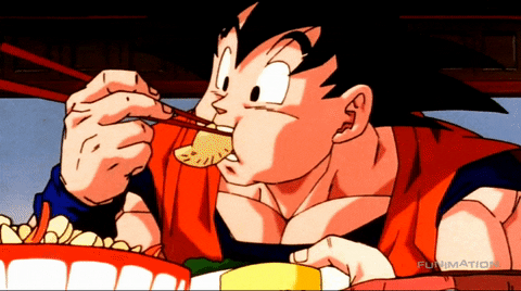 dragon ball z eating GIF by Funimation