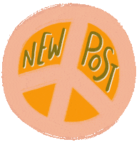 Post Peace Sticker by littleevergreenco