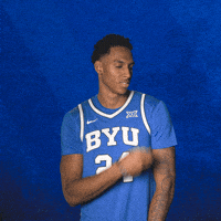 Brush Off Byu Basketball GIF by BYU Cougars