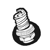 Mofa Sparkplug Sticker by mofakult