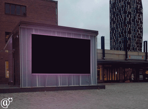 railway station graphic design GIF