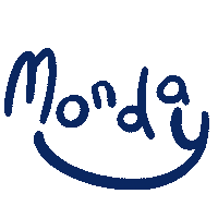 CadabraStudio blue work monday week Sticker