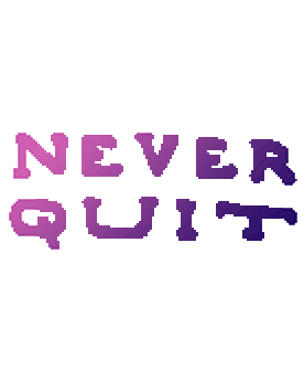 Beloften never quit vpro never quit Sticker