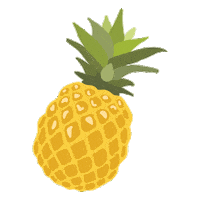 Pineapple Selma Sticker by ABBY
