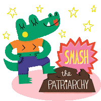 isapirracas feminism feminismo crocodile 8m Sticker