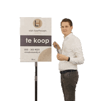 Realestate Makelaar Sticker by Van Laarhoven Makelaardij
