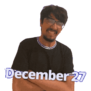 December Dec 27 Sticker