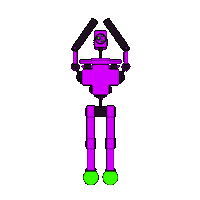 3D Robot Sticker