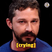 Shia Labeouf Crying GIF by First We Feast