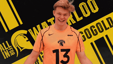 University Of Waterloo Volleyball GIF by Waterloo Warriors