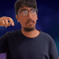 Finger stickman walking right