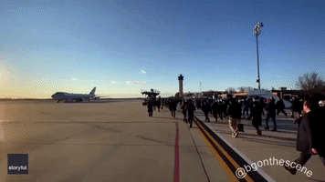 Trump Arrives at Andrews Air Force Base