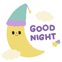 cutepress night sleep good night goodnight Sticker