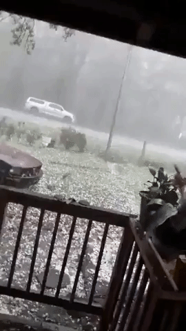 Damaging Hail Falls in Fremont, North Carolina