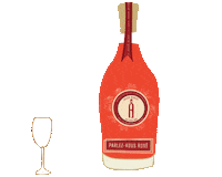 akashwinery drink wine rose drunk Sticker