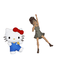 elistorycriativo danca menina bonita elistorycriativo dança hello kity Sticker