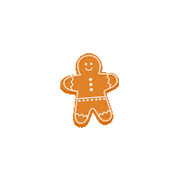 Gingerbread Man Ginger Sticker