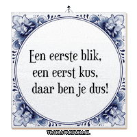 Spreuk Geluk Sticker by Tegelspreuken.nl
