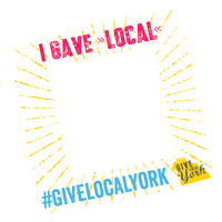 Donate York Sticker by givelocalyork